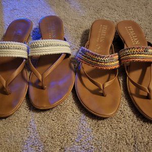 Italian shoemaker sandals sz 9
